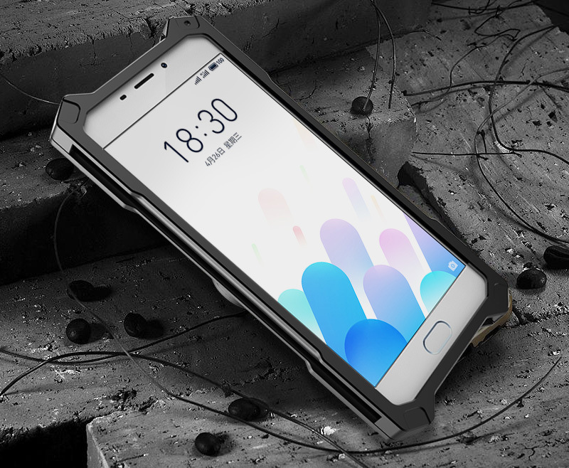 SIMON Dragon Aerospace Aluminum Alloy Shockproof Armor Metal Case Cover for MEIZU E2