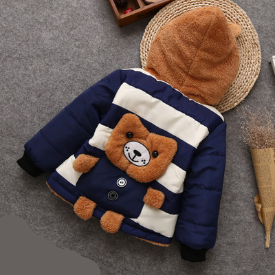 韩版童装批发 儿童米老鼠小新款棉服 小童加绒加厚童棉衣