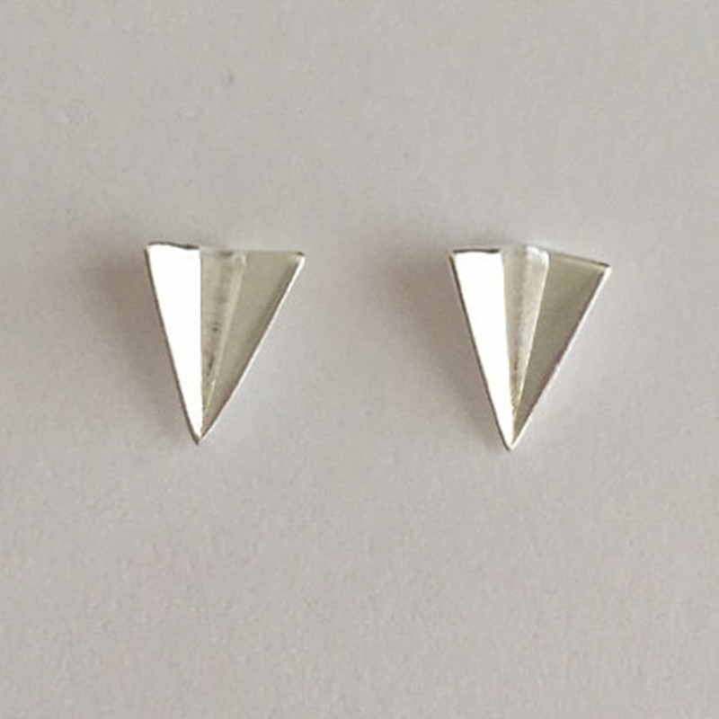 New Simple Origami Airplane Earrings Alloy Plating Cute Little Airplane Earrings Geometric Earrings Wholesale display picture 6