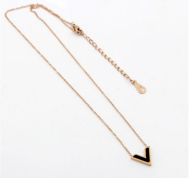 Geometric Rose Gold Necklace