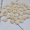 Resort style series Circle rattan wood beads flat wood bead beads cloth ear cloth earrings material accessories