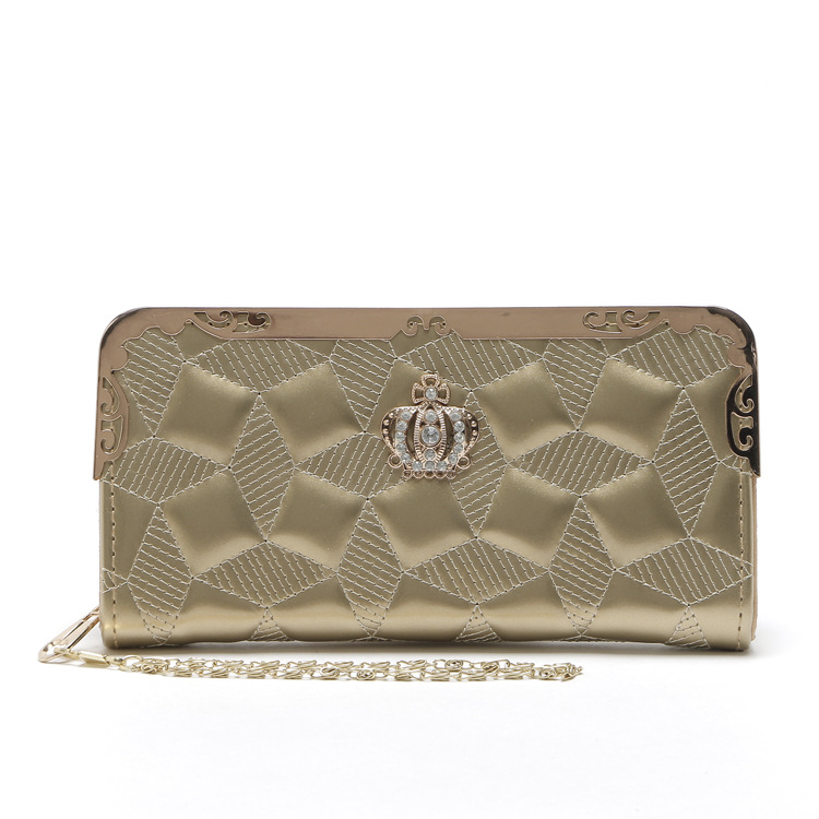 Korean Crown Diamond Clutch Bag display picture 5