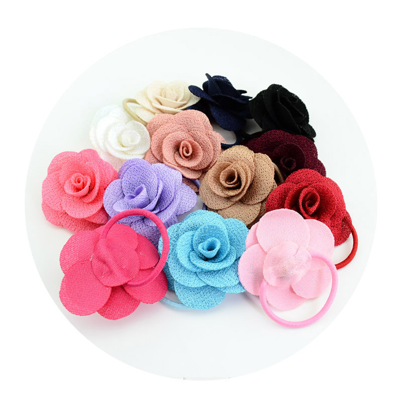 Children's Headwear Multi-layer Three-dimensional Charming Big Rose Hair Tie display picture 4