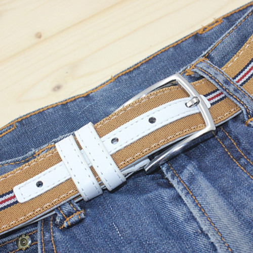 Wide belt for women, decorative, casual, versatile, women's belt, simple, white jeans, pin buckle, men's style 102