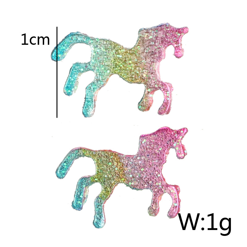 Nouveau Style Européen Et Américain Frais Coloré Poney Boucles D'oreilles Animaux Boucles D'oreilles Glitter Poney Boucles D'oreilles Accessoires Féminins display picture 1