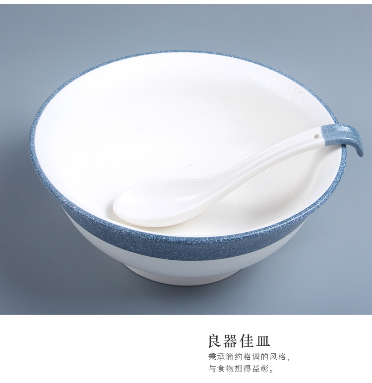批发日式和风陶瓷雪花釉餐具大公勺大瓷勺子汤勺搅拌勺弯柄大汤匙详情2