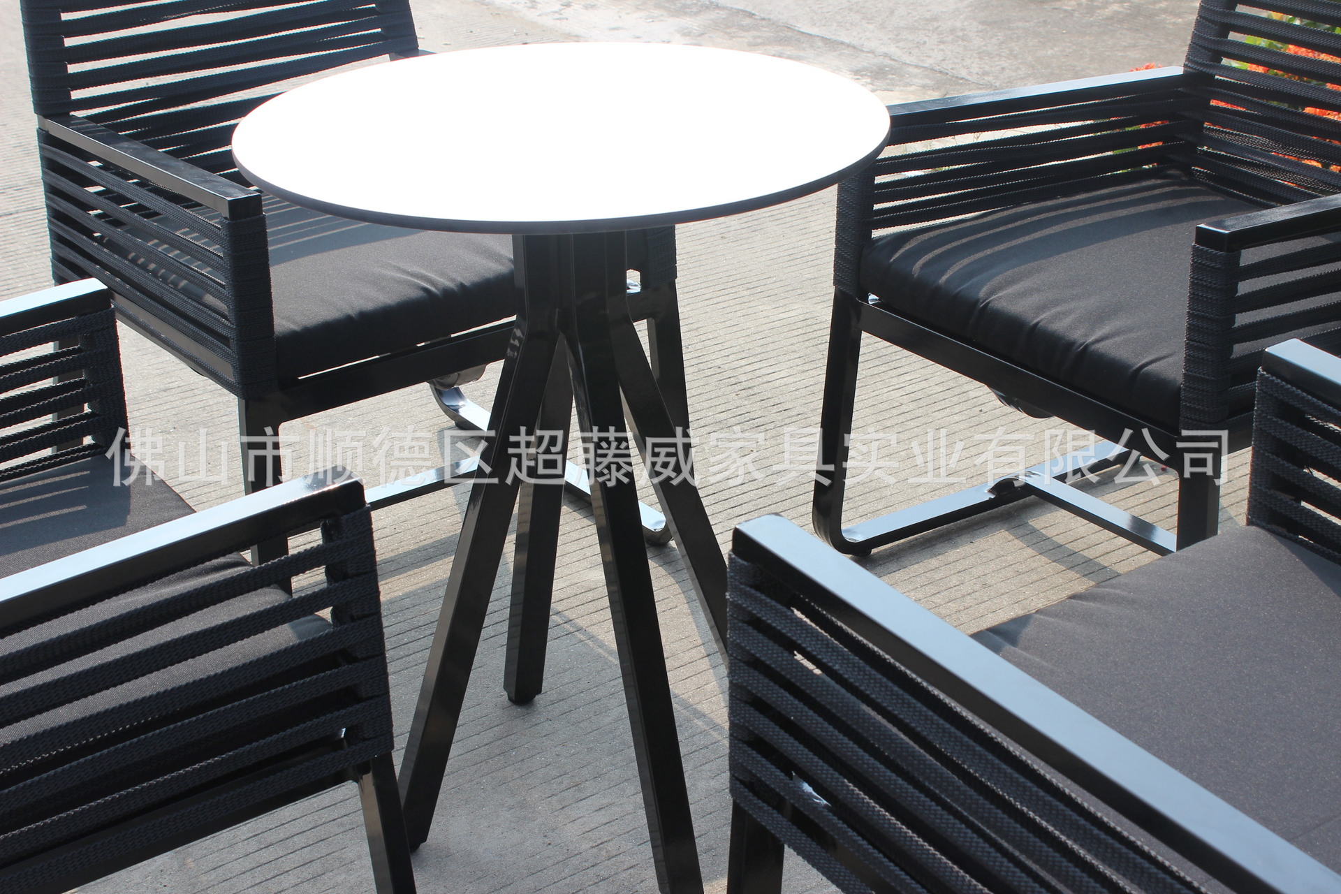 工厂批发咖啡厅藤椅庭院藤桌椅 酒店织带户外藤编桌椅 藤编织带椅-阿里巴巴