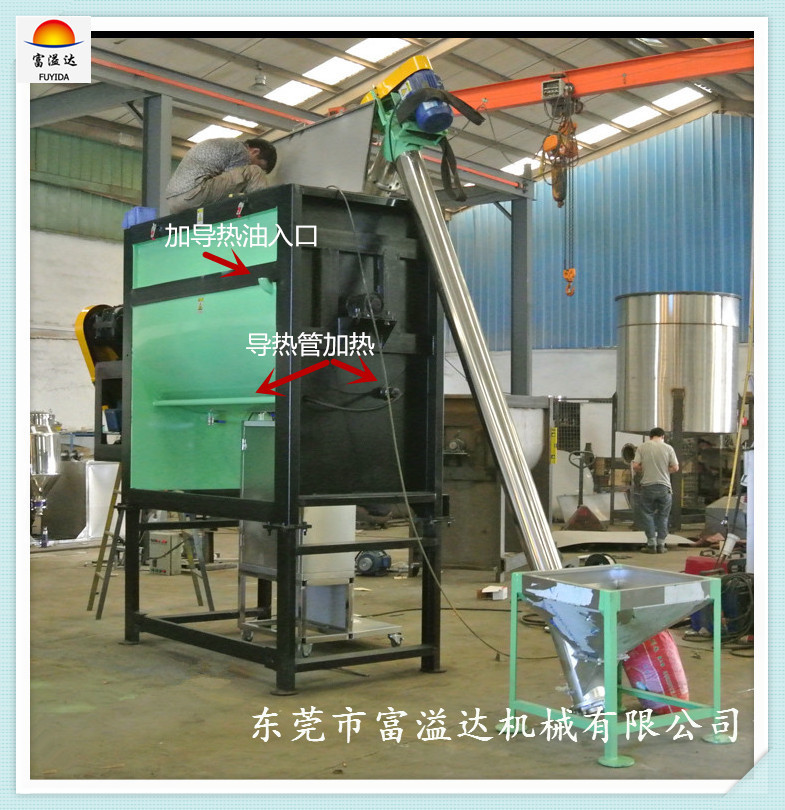 现货卧式塑料加热烘干搅拌机 高速PVC塑料混料机 粉体混合机公司