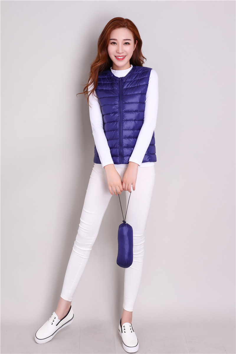 Gilet femme en Duvet de canard blanc - Ref 3316304 Image 23