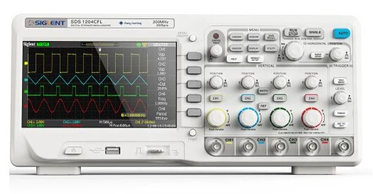 Четырехканальный цифровой запоминающий осциллограф Dingyang с частотой дискретизации 200 м 2G SDS1204CFL/SDS1102CFL