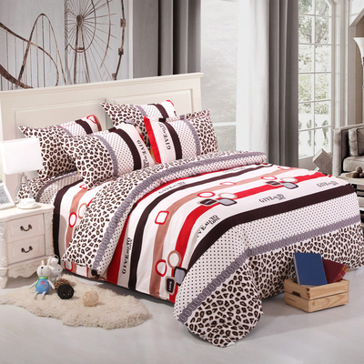 工厂直销家纺床上用品 磨毛被套床单四件套 集市展销会热销产品