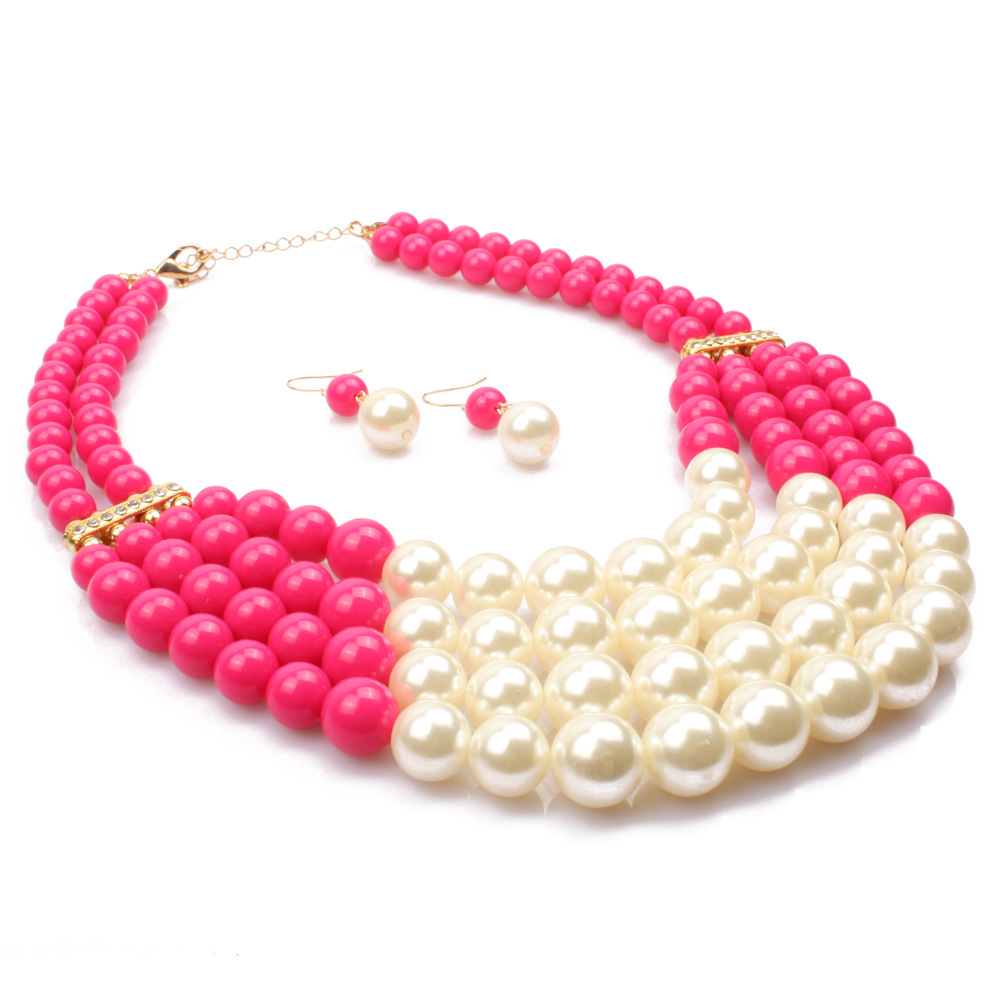 Occident and the United States Resinnecklace (red)NHCT0064-red