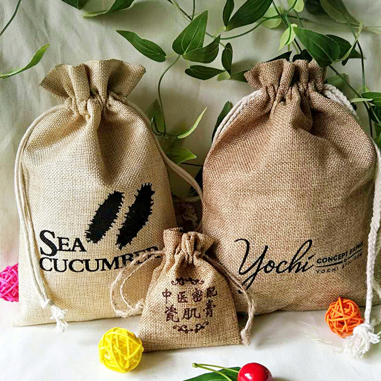 厂家麻布袋 仿麻布袋 麻布束口袋 麻布收纳袋 麻布抽绳袋厂家定制