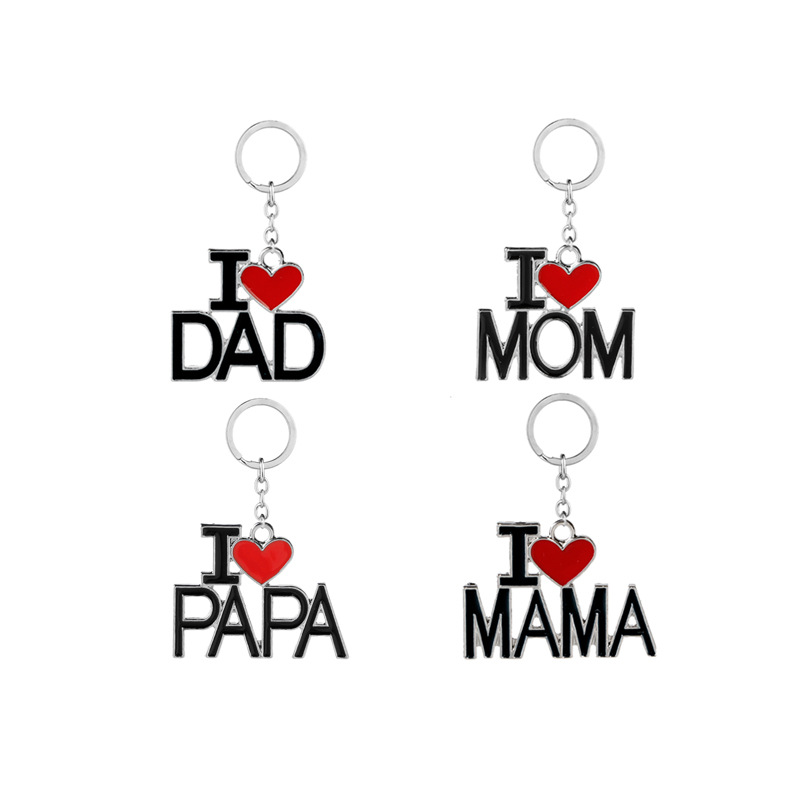 Fashion Simple Letter Alloy Keychain display picture 7