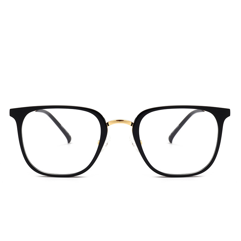 Cómodo retro personalizado gafas lisas gafas cuadradas marco moda estilo coreano marco hombres y mujeres gafas cuadradas marco 90025