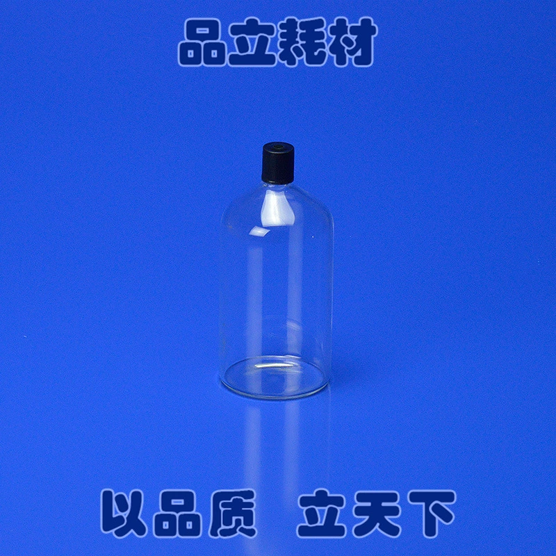 Пустая бутылка со стеклянной крышкой, анаэробная бутылка с винтом, маленький рот, стеклянная бутылка, экспериментальная внутренняя пробка анаэробной бутылки с большим горлышком