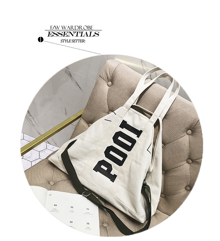 Korean version canvashandbag (white)NHPB0332-white