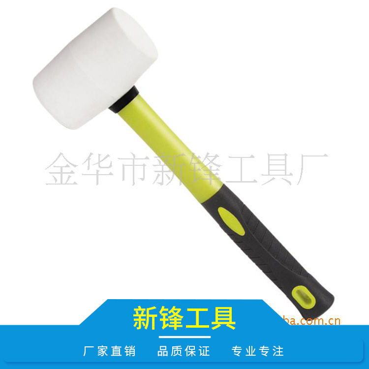厂家供应 优质包塑柄橡胶锤 瓷板锤子橡胶锤透明系列 批发