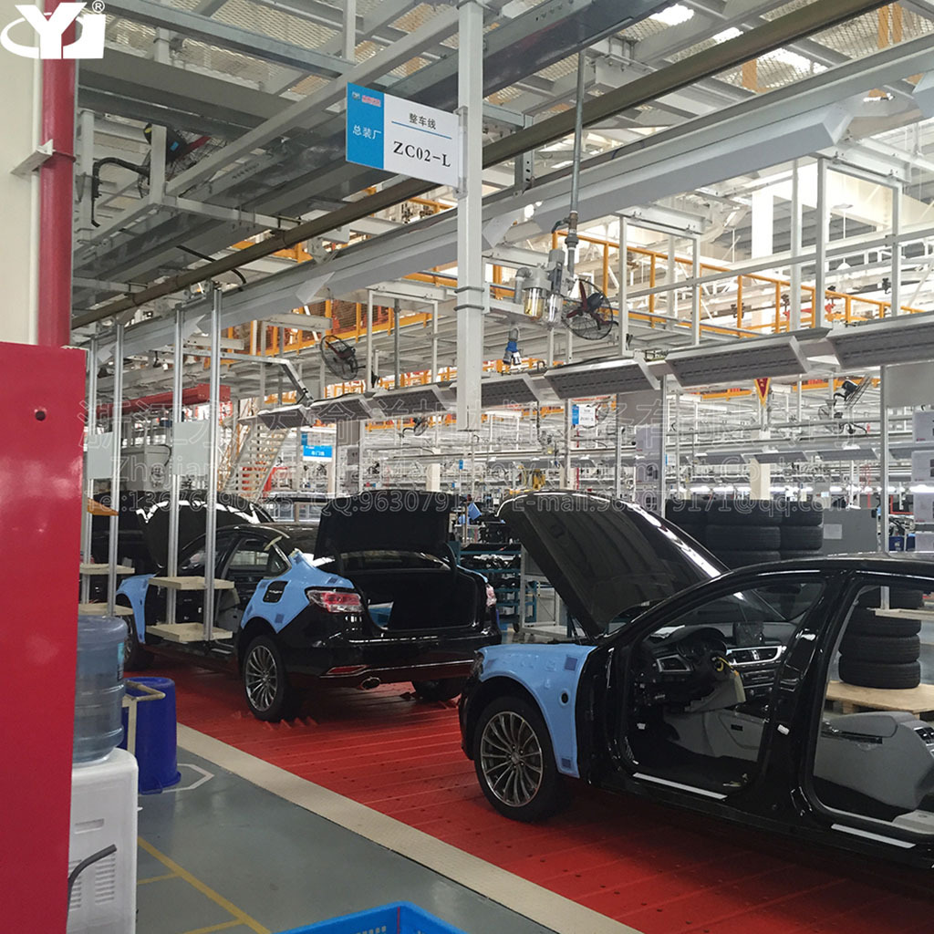 汽车生产线重卡、轻卡变速器箱总装线积放滚轮输送线自动化流水线