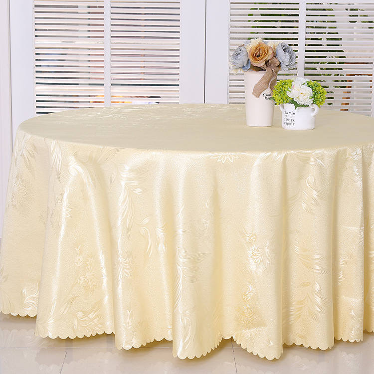 酒店宾馆家用圆桌布面料厂家批发 经典花型台布现货多色供应|ms