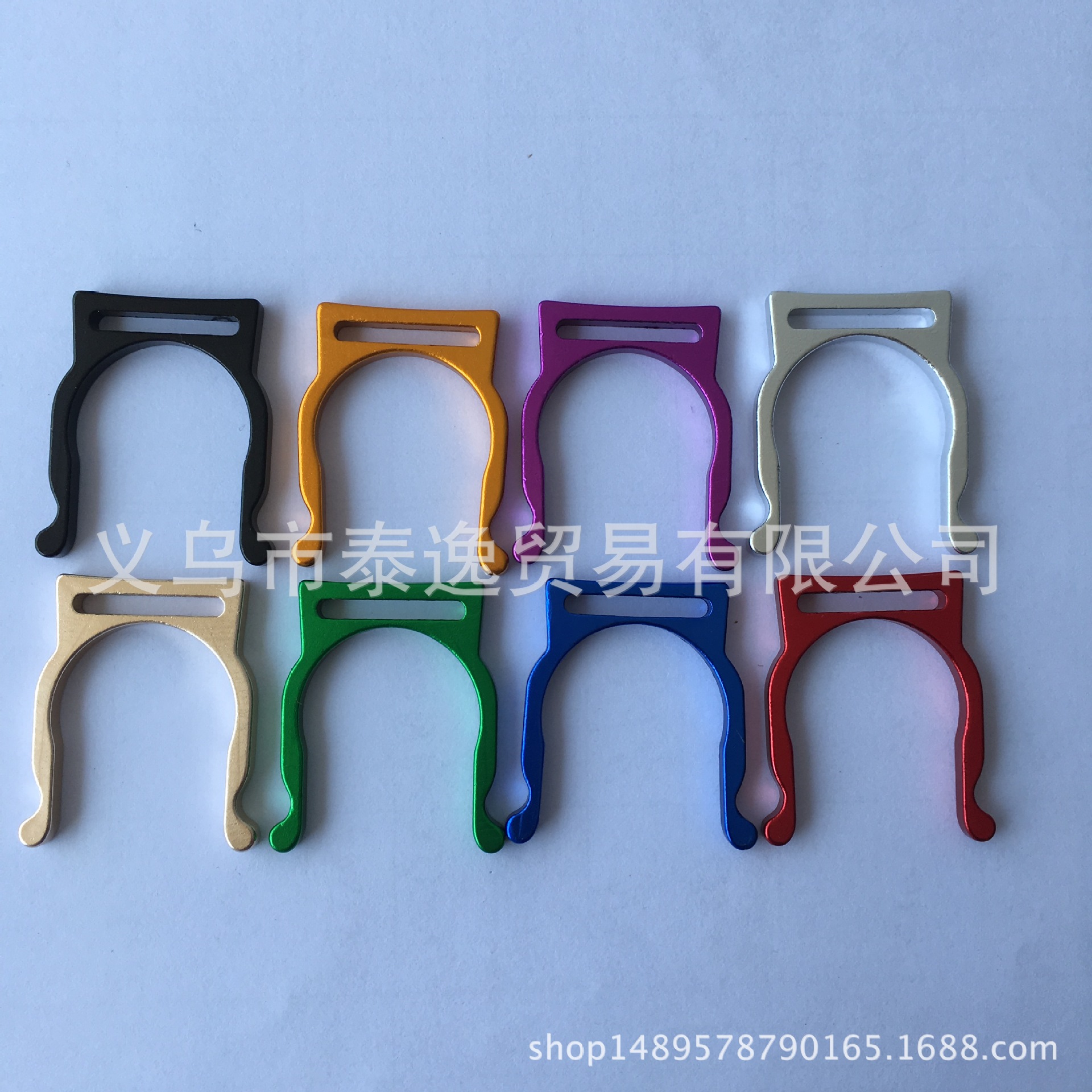 Factory Direct Sales Mineral Water Portable Quick Hanging Buckle Webbing Beverage Bottle Buckle Water Bottle Buckle Clip Aluminum Alloy