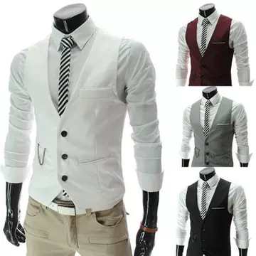 Spring foreign trade nightclub shampoo shop class dress casual men's Korean version of slim waistcoat student suit - ShopShipShake