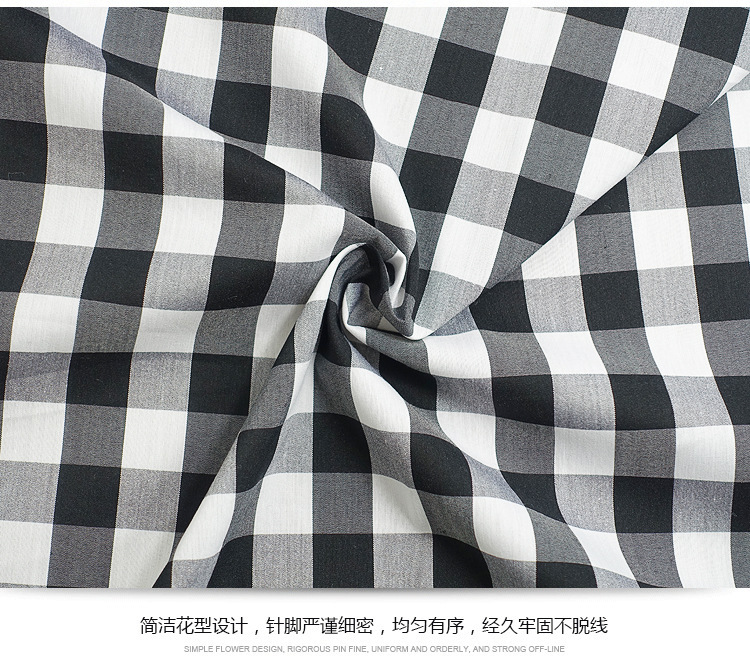 黑白格子布 产品展示6