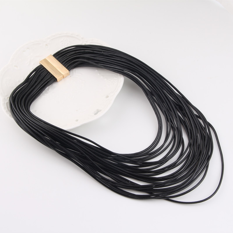 Fashion Solid Color Leather Rope Wholesale Necklace display picture 5