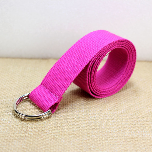 Wholesale nylon canvas belt Korean version versatile double ring buckle male and female student belt Taobao gifts