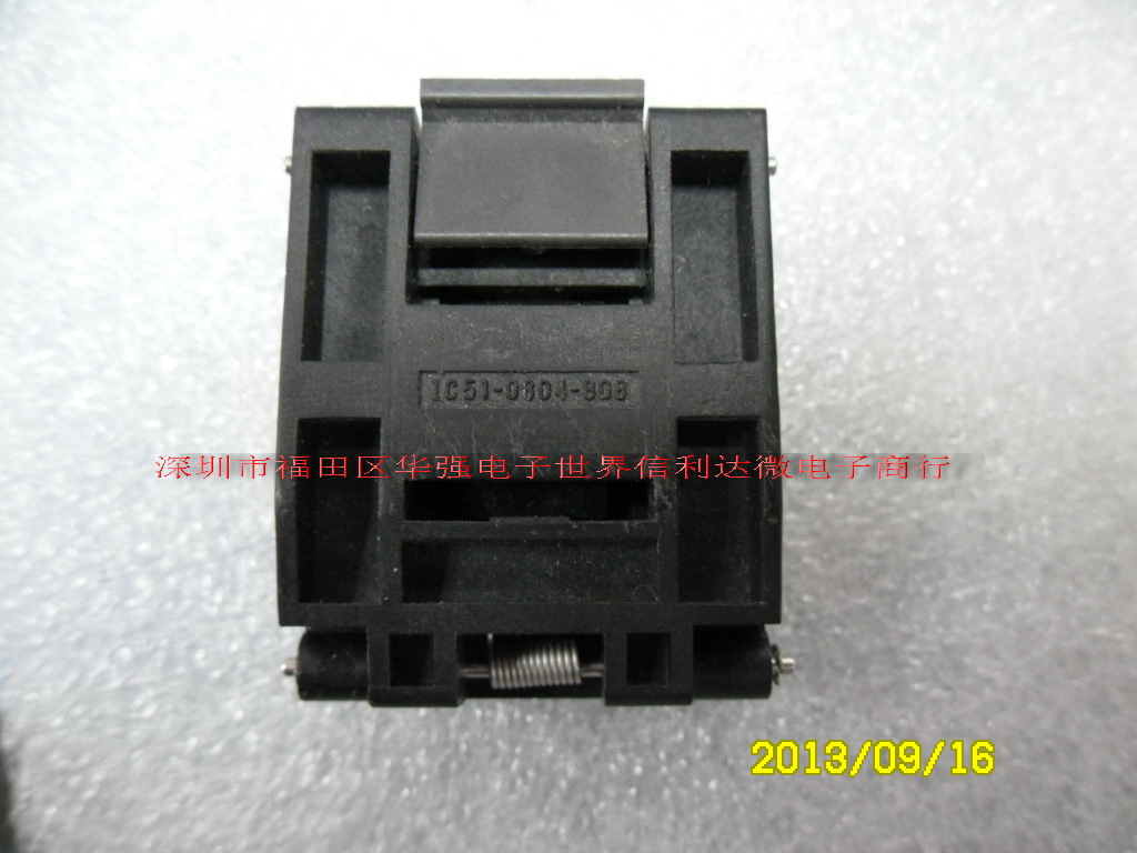 IC烧录座QFP-80PH 0.5MM IC51-0804-808 带盖子 测试座