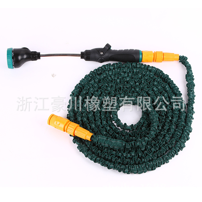 厂家供应单色洗车水管高压水枪伸缩水管园林组多功能水管25英尺