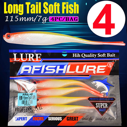 Floating Flukes Lures 115mm 7g Soft Jerkbaits Fresh Water Bass Swimbait Tackle Gear