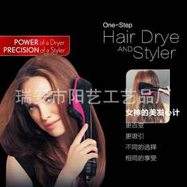 2017年多功能新款电动吹风梳 二合一吹风机干湿两用负离子吹风梳