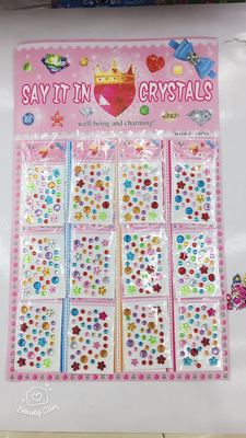 12 Gypsophila Hanging board Toys children Stickers crystal Sticker Acrylic Diamond paste DIY Crystal Diamond