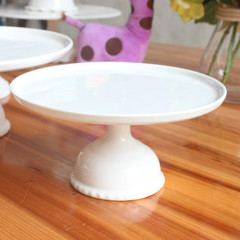 GJ0156高腳托盤陶瓷盤子蛋糕架甜品點心水果盤婚禮蛋糕托盤