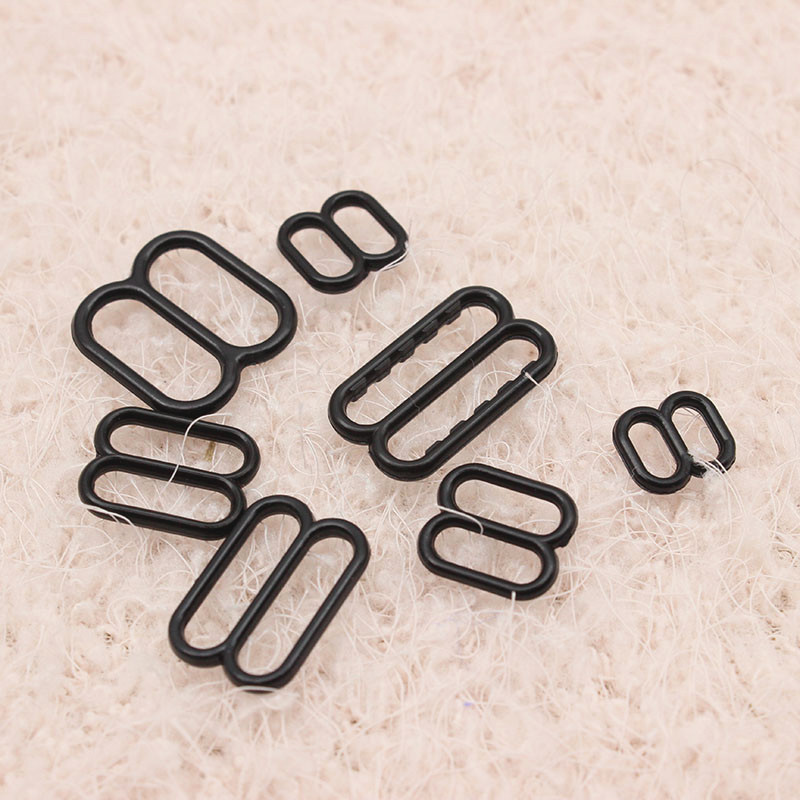 Provide bra accessories underwear accessories adjustment buckle connection plastic nylon material black white transparent 8 buckle