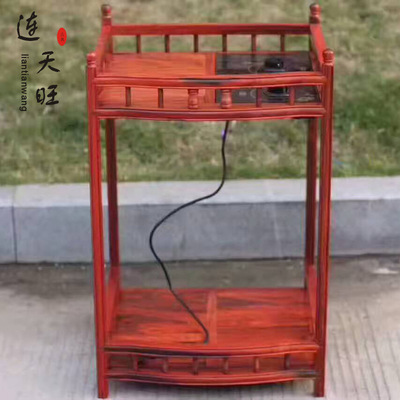 厂家畅销系列 大红酸枝木茶几实木家具简易茶水柜电磁炉茶台