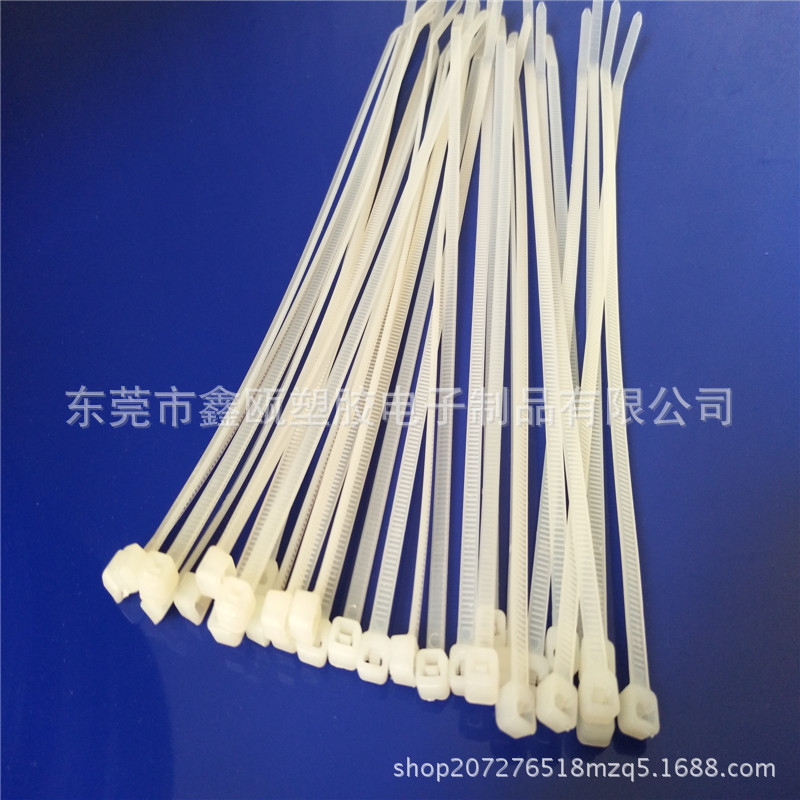 厂家批发 2.0*120mm尼龙扎带自锁式 塑料扎带黑白色束线带