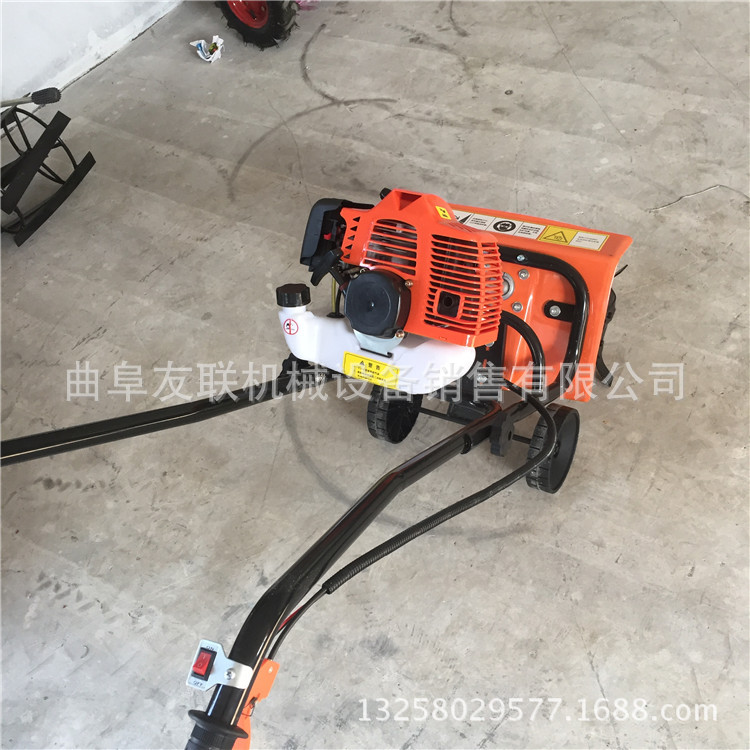 锦州新款手扶旋耕机 汽油除草微耕机 小型汽油锄草犁地机
