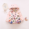 Demi-season children's down jacket with hood, 2020 years, children's clothing, European style