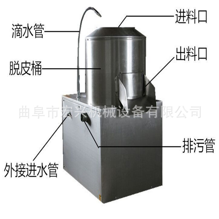 厂家直销家用土豆脱皮切片机 小型土豆去皮切丝机