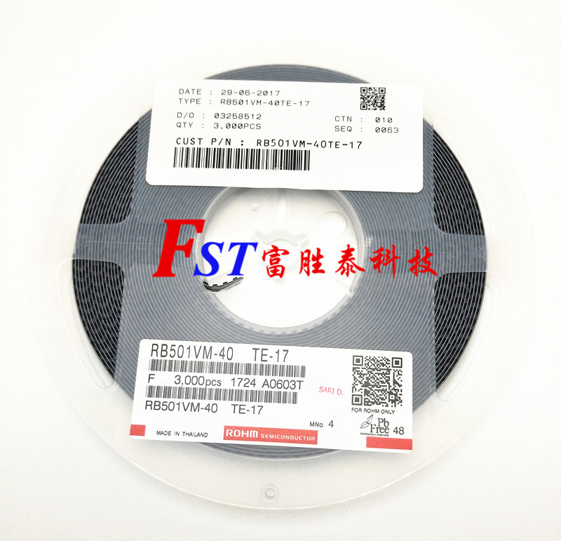 肖特基二极管 RB501V-40TE-17 SOD323 代理罗姆ROHM全新原装现货