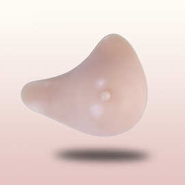 跨境专供乳腺假乳房假胸 爆款高档加长形术后硅胶义乳 术后透气