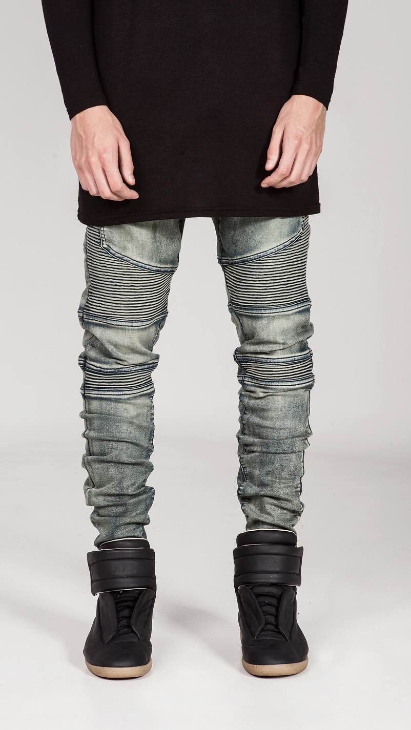 Biker Jeans Chao Brand Motorcycle Pants