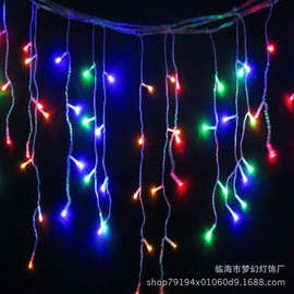 跨境 爱心冰条灯圣诞灯led彩灯串节日浪漫求婚婚庆用品挂灯装饰灯