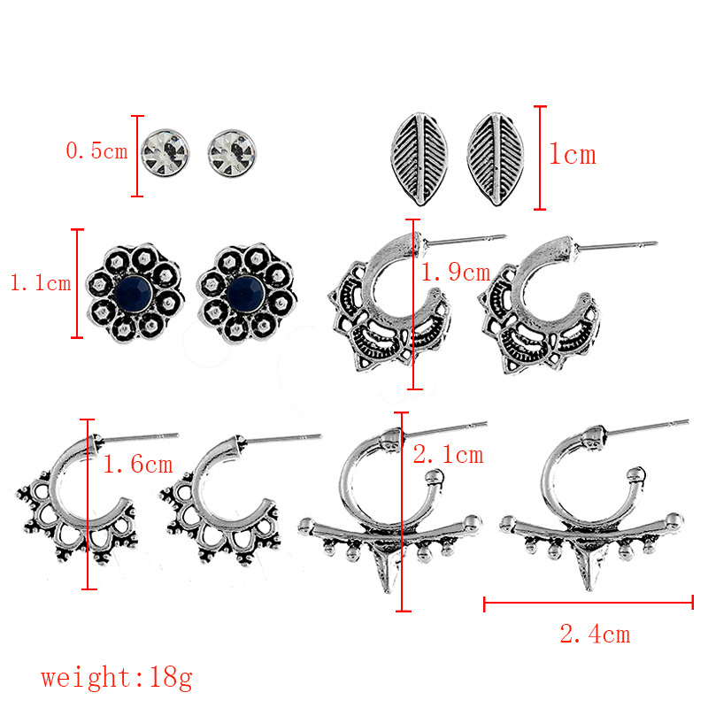 Occident and the United States otherJewelry Set (Silver)NHNNZ3037-Silver