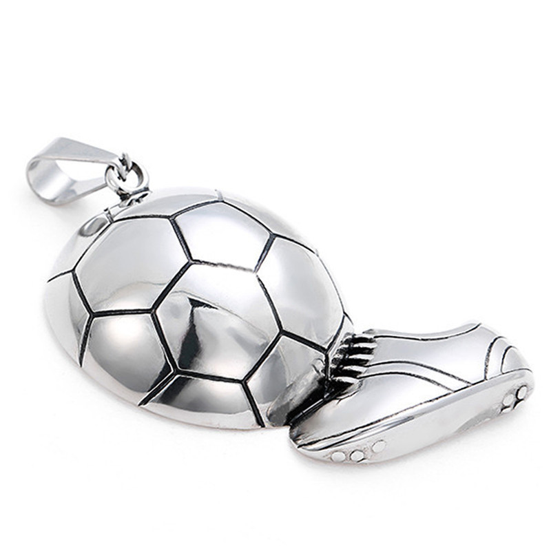 Wholesale Sneakers Football Shooting Pendant Pendants Stainless Steel Necklace Nihaojewelry display picture 2
