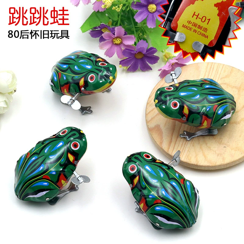 Заводная классическая игрушка, лягушка, ностальгия
