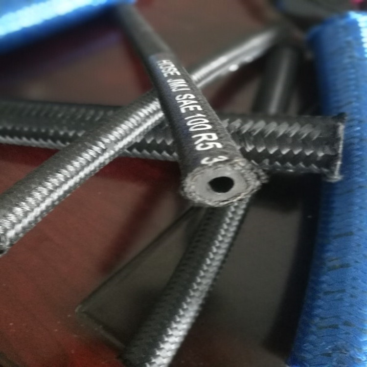 厂家供应 SAE 100R5外编线高压油管 绝缘线管 外编线钢丝胶管