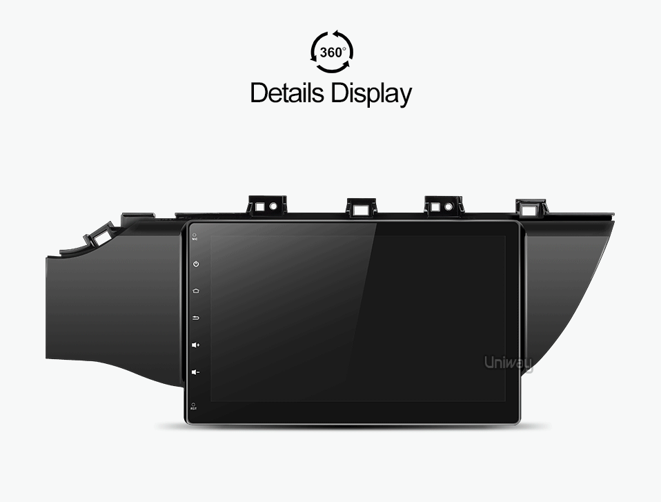 Excellent uniway A17K21071 2G+32G Octa 8 core  android 8.1  car dvd for kia k2 rio 2016 2017 multimedia car radio gps 22